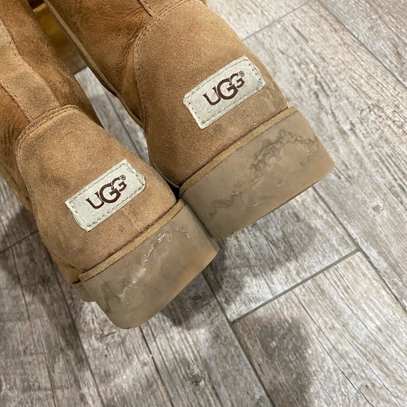 UGG Chestnut Women's Slim Sheepskin Amie Boots - Picture 5 of 7